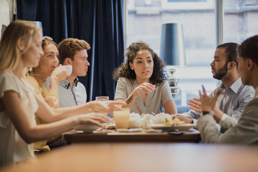 Picture of young professionals at a networking event